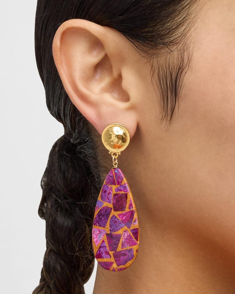 Devon Leigh Copper-Infused Purple Turquoise Drop Earrings