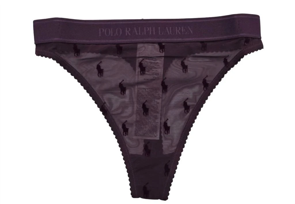 Ralph Lauren Polo Ralph Lauren - Women
s High Rise Flocked Pony Thong