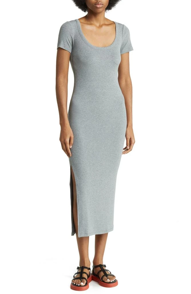 Melrose and Market Rib T-shirt Midi Dress 1