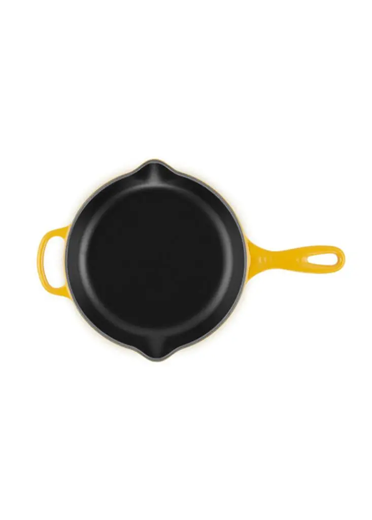 Le Creuset Signature cast iron frying pan with metal handle 23cm nectar 4