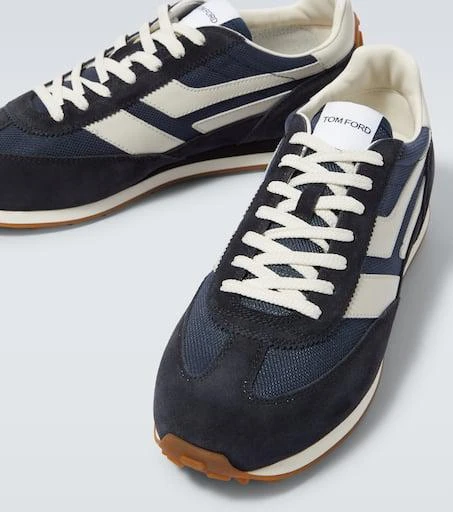 Tom Ford Mick suede-trimmed sneakers 3