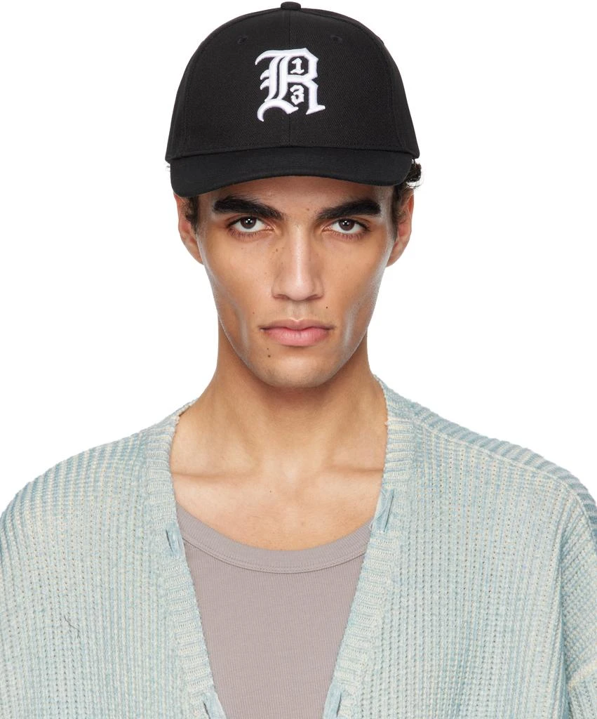 R13 Black 'R13' Baseball Cap 1
