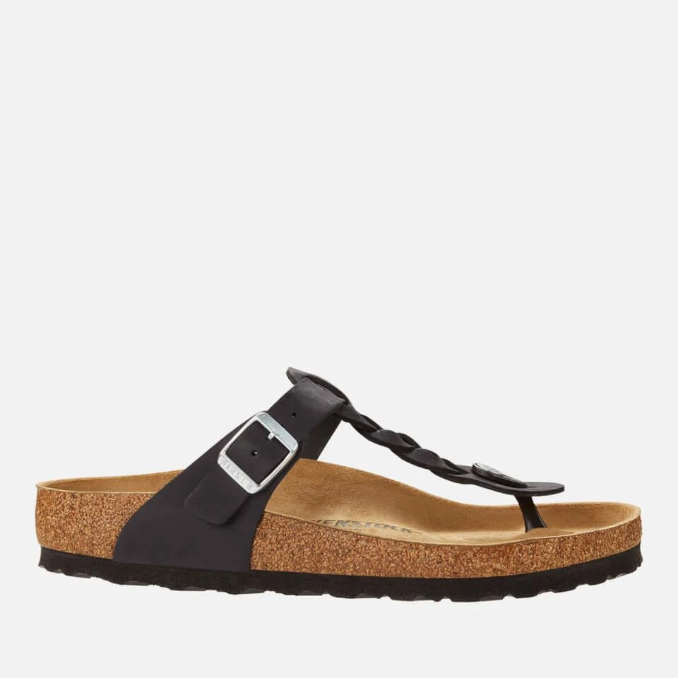 Birkenstock BIRKENSTOCK WOMEN'S SLIM-FIT BRAIDED LEATHER SANDALS 1