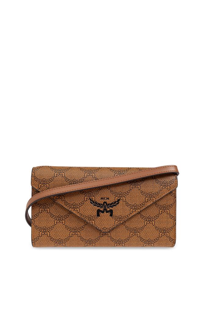 折りたたみ財布 MCM Caramel leather mini Mode Travia wallet (MYLCSLM01 CO) MCM Caramel leather mini Mode Travia wallet - Wallets
