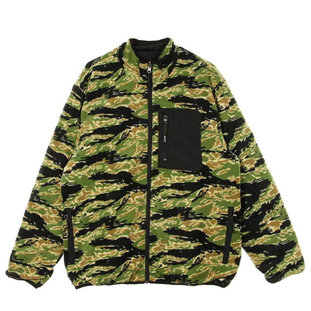 HUF Milton Rev Polar Fleece Tiger Camo Men's Fleece Jacket