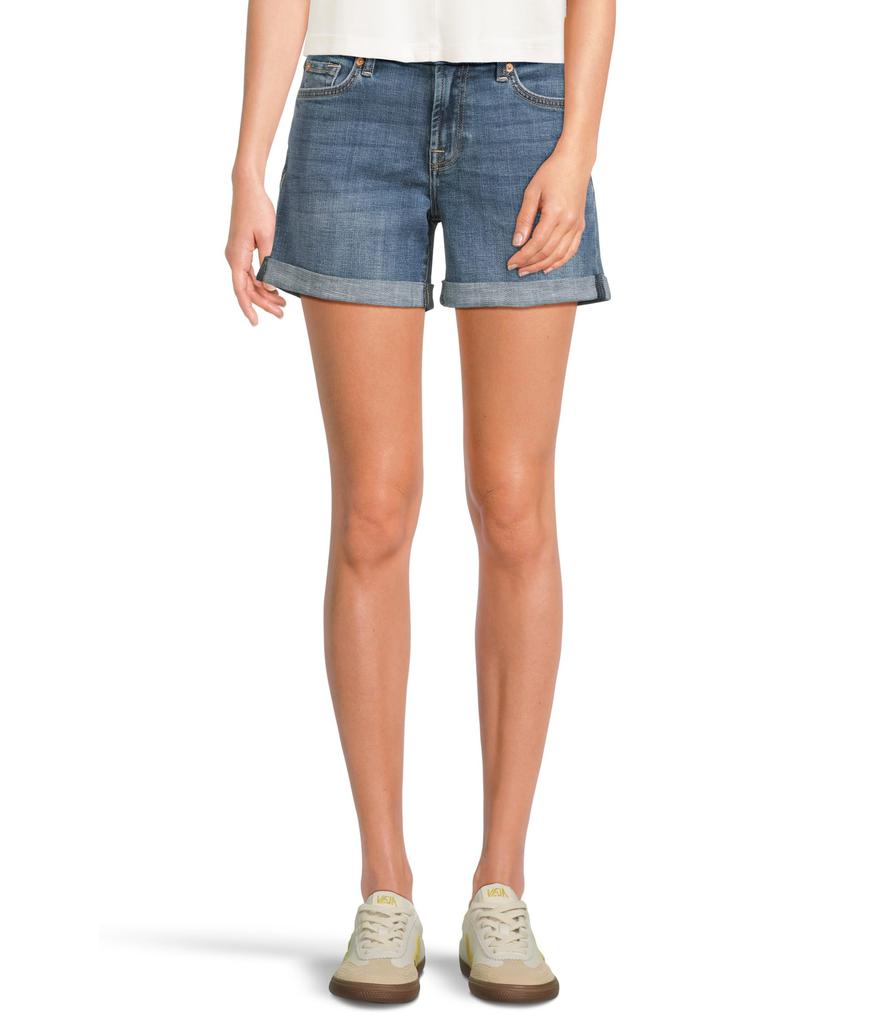 7 For All Mankind Mid Roll Shorts
