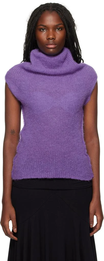 Gimaguas Purple Fuzzy Sweater 1