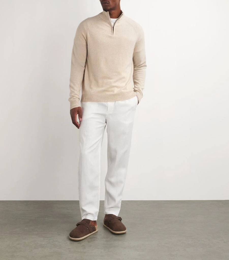 Derek Rose Cashmere Half-Zip Finley Sweatshirt 2