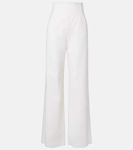 Max Mara Balta high-rise virgin wool wide-leg pants 1
