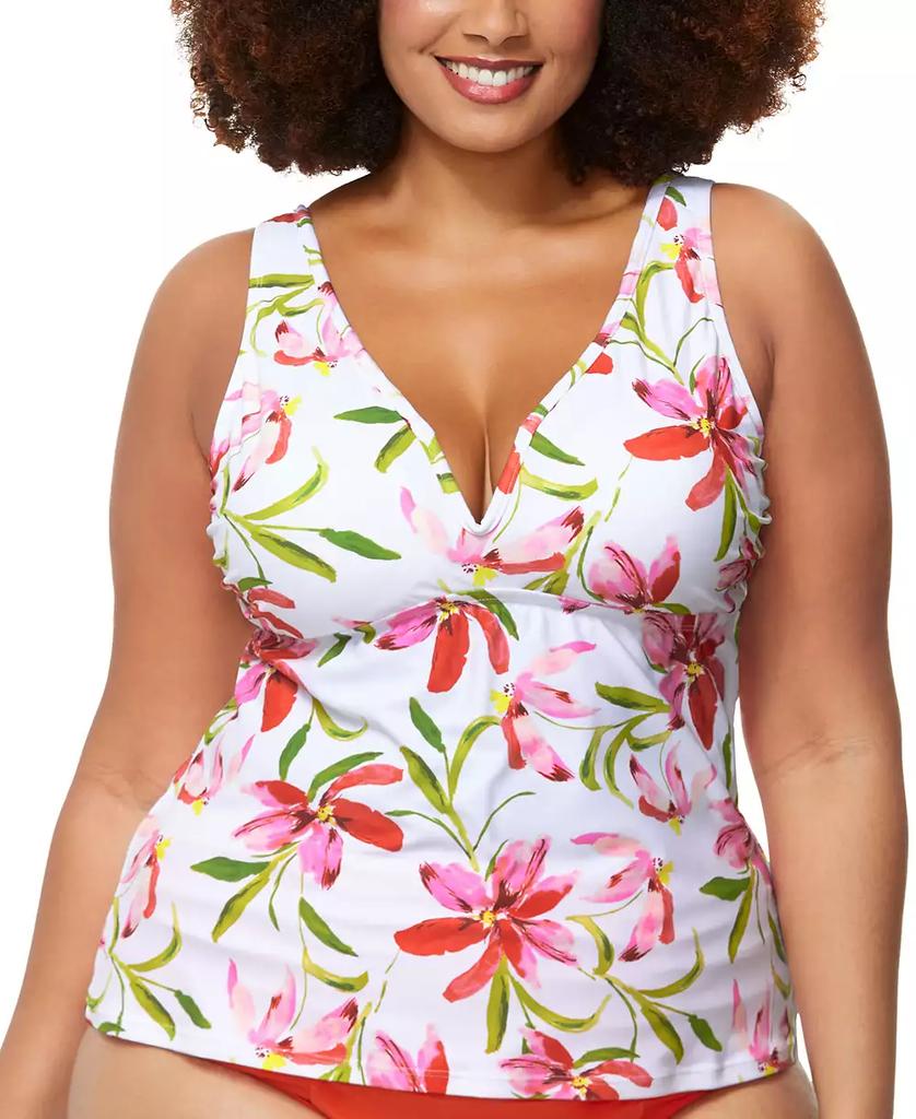 Raisins Curve Trendy Plus Size Tanzania Tankini Top