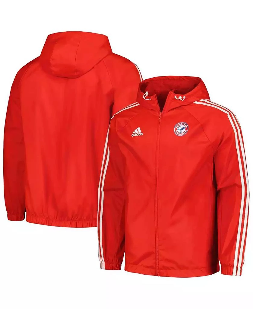 Adidas Men's Red Bayern Munich 2023/24 DNA Raglan Full-Zip Windbreaker 1