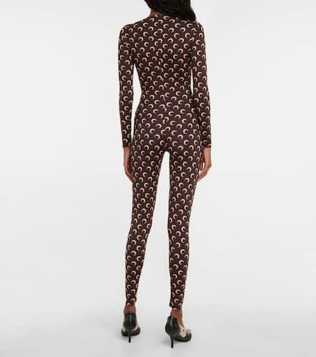 MARINE SERRE Printed stretch-jersey jumpsuit 3