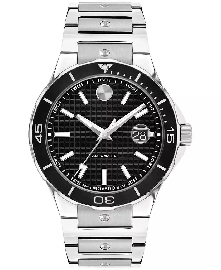Movado Men's S.E. Diver Swiss Automatic Stainless Steel Watch, 43mm 1