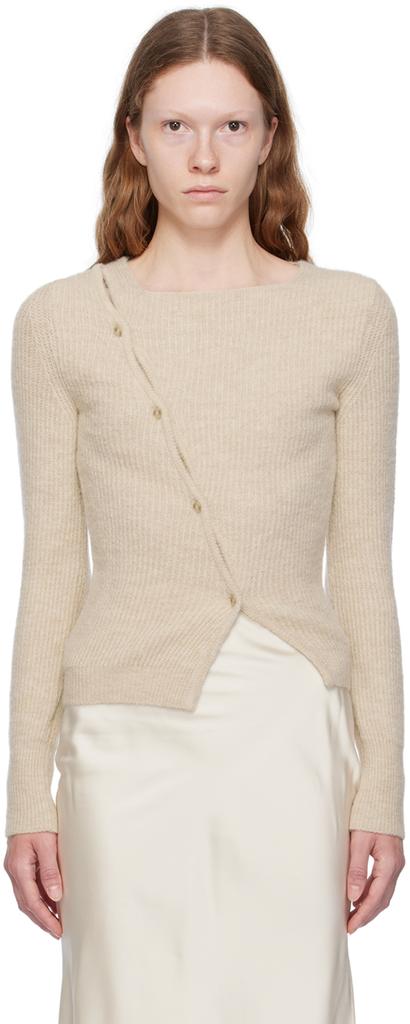 Jacquemus Beige Le Chouchou 'La Maille Pau' Cardigan