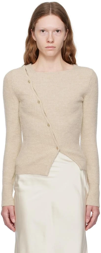 Jacquemus Beige Le Chouchou 'La Maille Pau' Cardigan 1