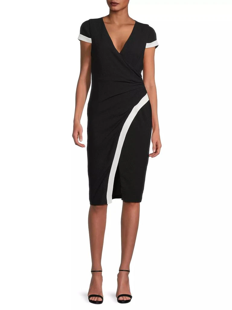 Black Halo BH Reynoso Stretch Crepe Sheath Dress 2