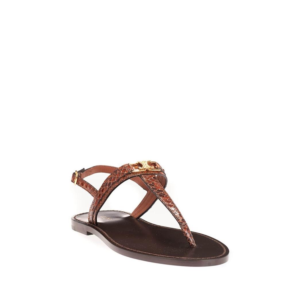 CÉLINE Celine leather flip flop sandals