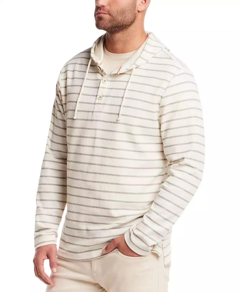 Weatherproof Vintage Men's Stripe Button Hoodie