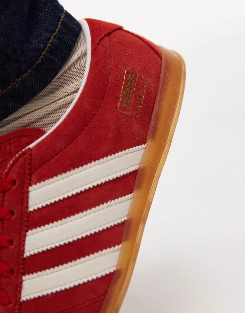 Adidas adidas Originals Gazelle Lo Pro trainers in red and white 4