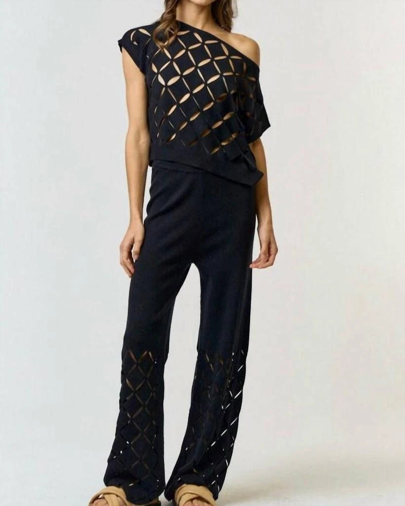 Lalavon Cut Out Detail Sweater Top 3