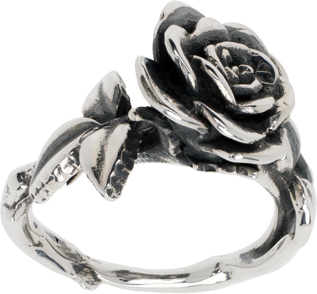 【関税込み】Enfants Riches Deprimes リング Enfants Riches Deprimes Silver Rose Ring - JEWELRY - BeyondStyle