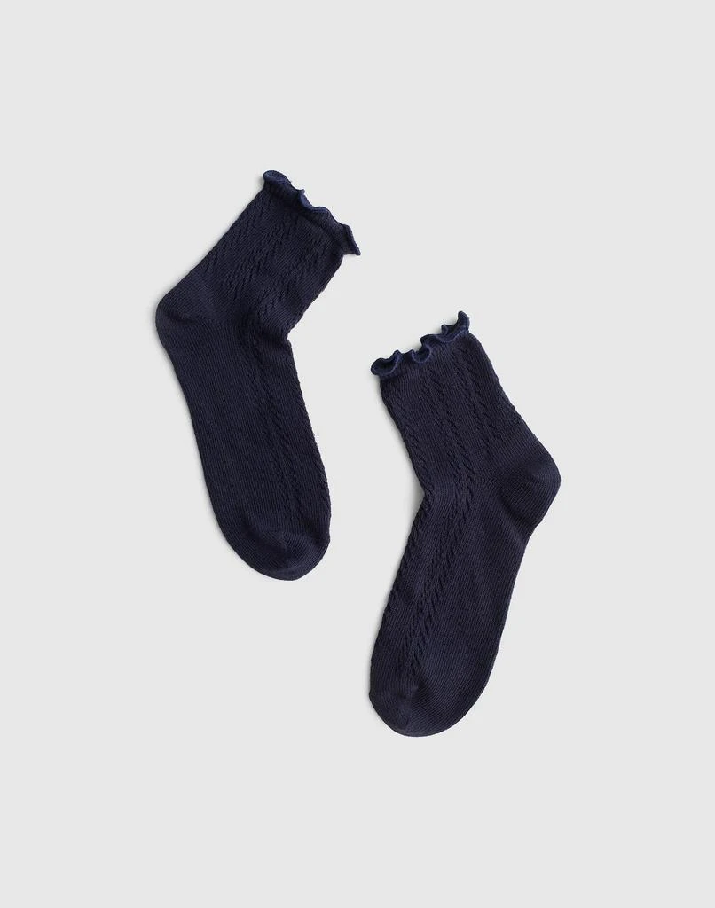 Madewell Textured-Knit Ankle Socks from Madewell