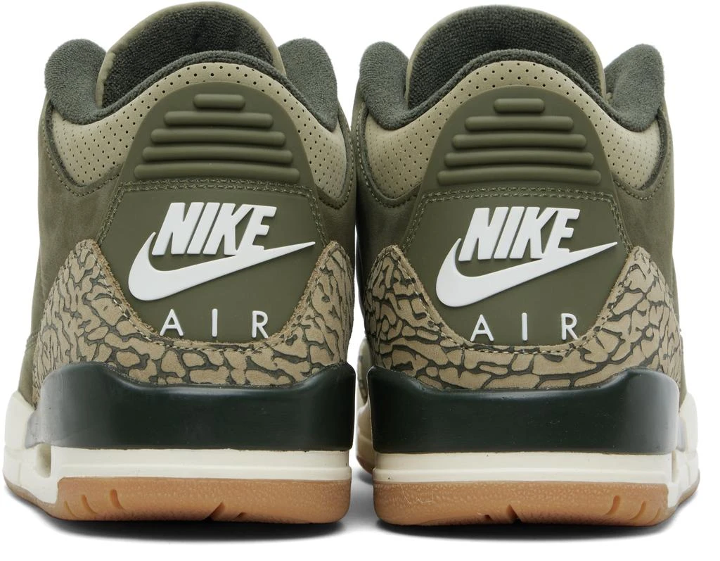 Jordan Khaki Air Jordan 3 Retro Sneakers