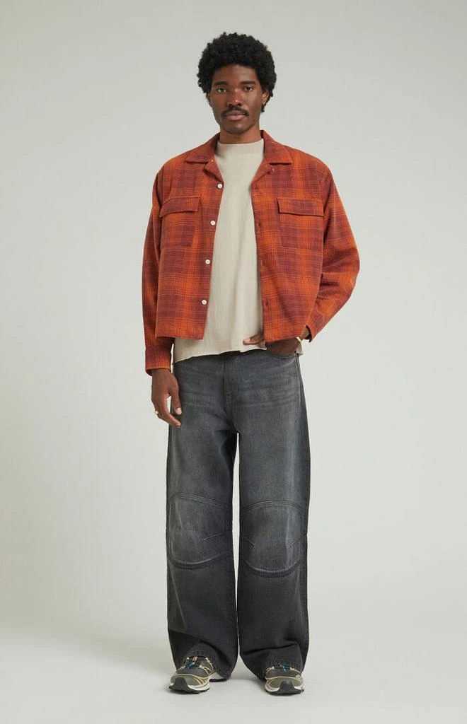 PacSun Black Panel Knee Extreme Baggy Jeans 2