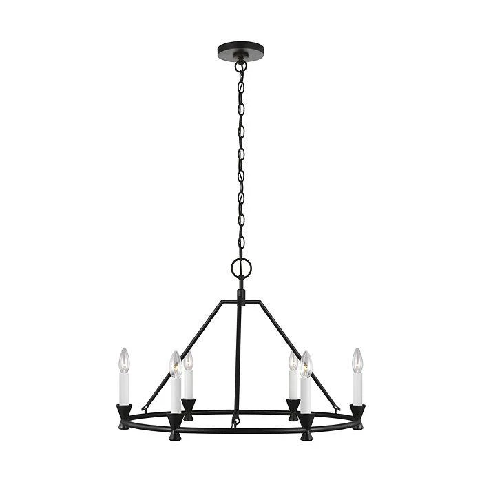 C&M by Chapman and Myers Chapman & Myers Keystone 6 Light Small Chandelier 1