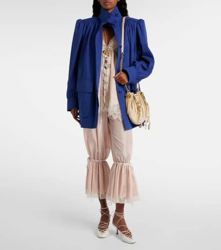 Chloé Gathered cotton canvas jacket 2