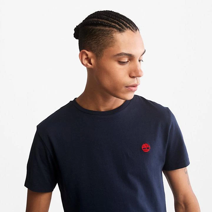 Timberland Cotton Logo T-Shirt for Men in Navy 5