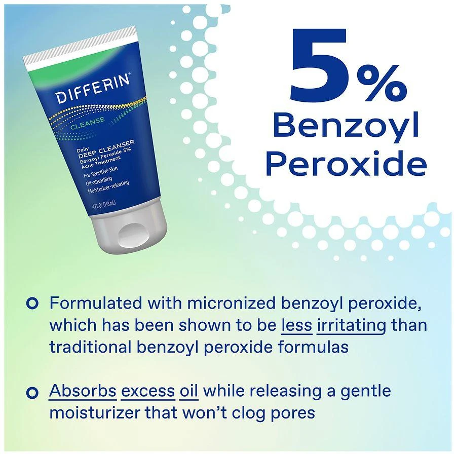 Differin 5% Benzoyl Peroxide Daily Deep Cleanser 7