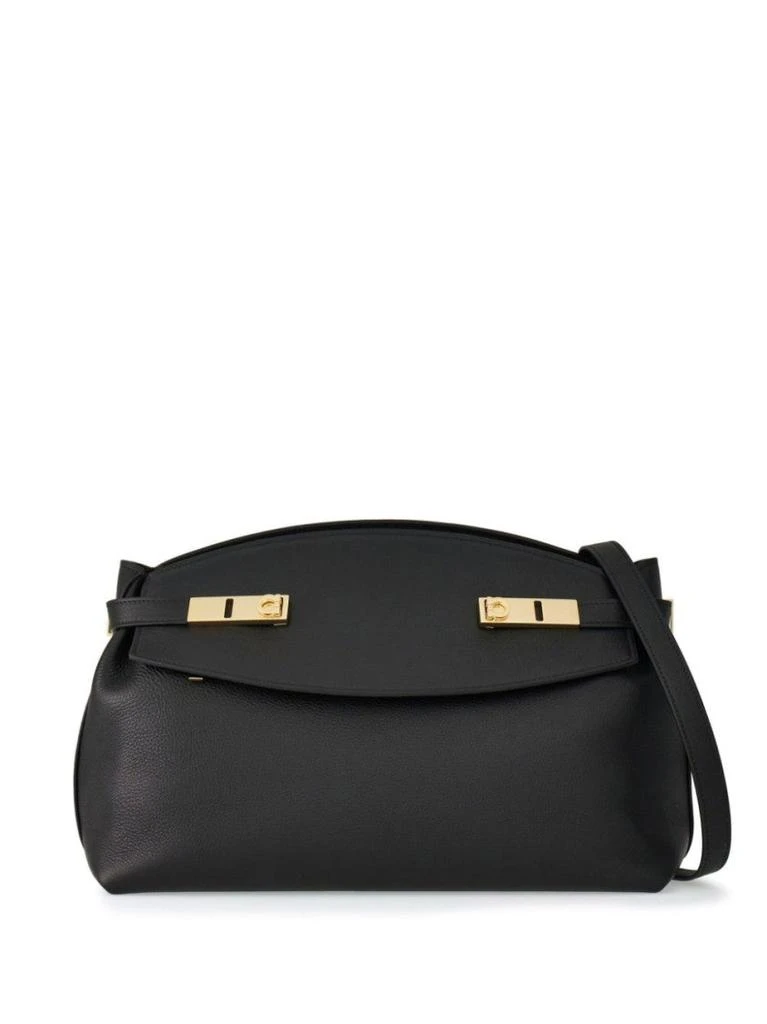 Salvatore Ferragamo Large Hug Pouch Leather Bag 1
