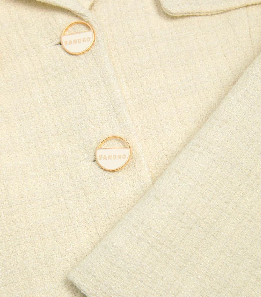 Sandro Tweed Cropped Jacket 5