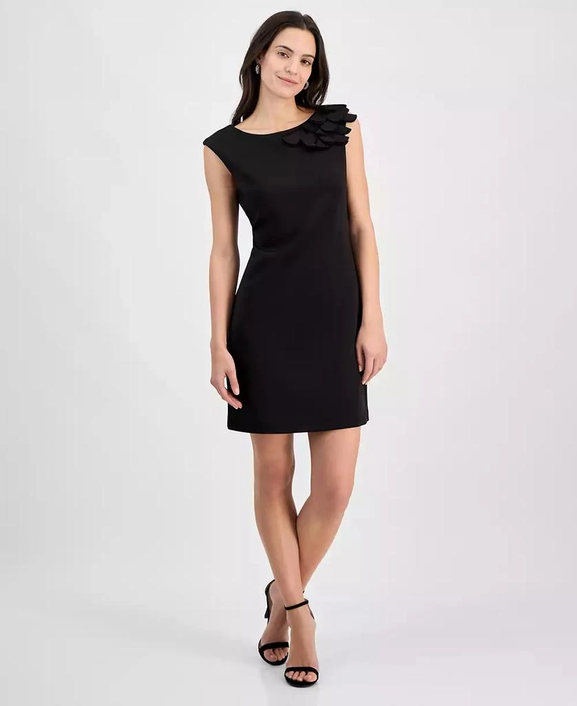 Donna Ricco Women's Embellished Boat Neck Sleeveless Sheath Dress 1
