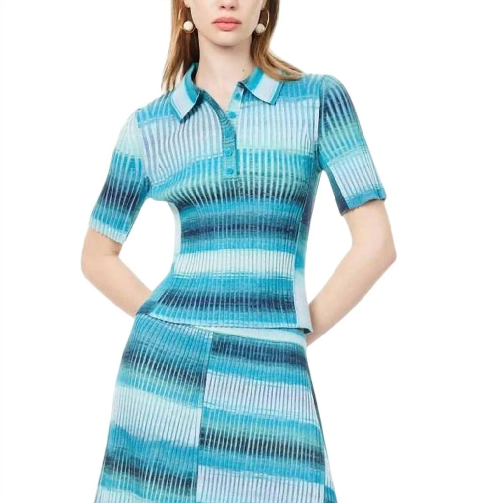 Jonathan Simkhai Jonathan Simkhai - Davina Short Sleeve Polo 1