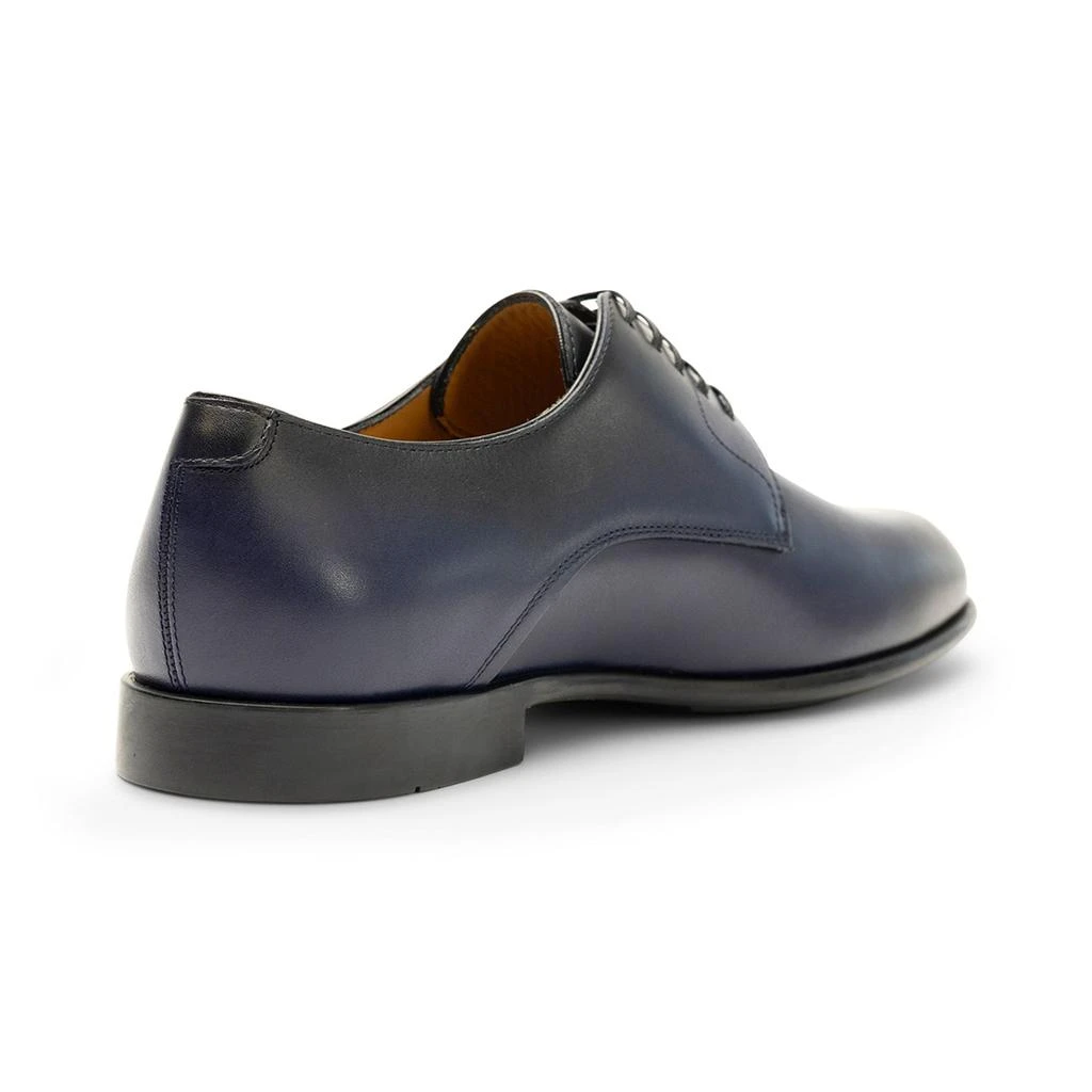 Ferragamo Baron Leather Derby, Blue display picture 2