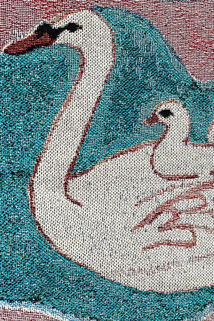 Olivia Wendel Textiles Olivia Wendel Swan Blanket 2