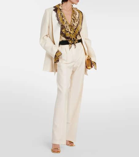 ETRO Ruffled paisley silk-blend blouse 2