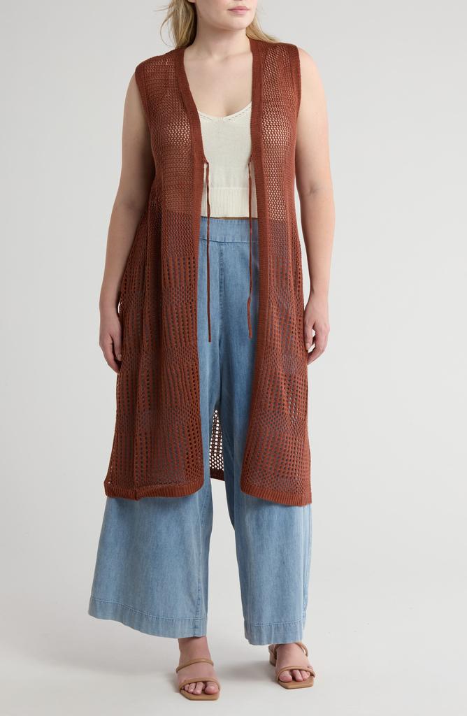 DR2 by Daniel Rainn Pointelle Open Weave Vest