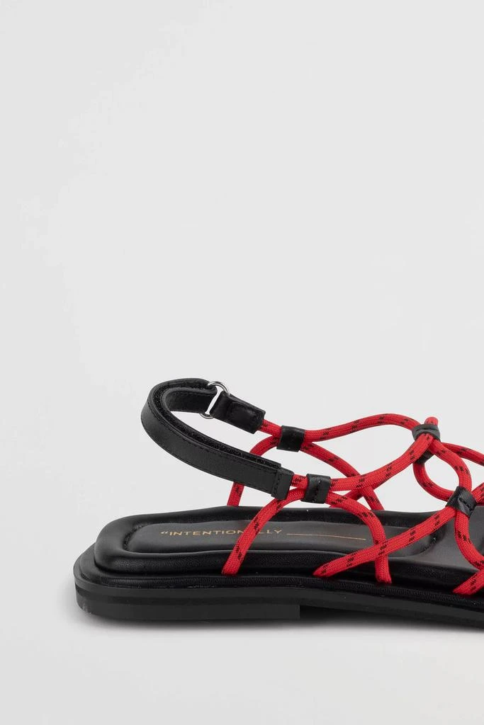 Intentionally Blank Intentionally Blank Lychee Elastic Sport Cord Flat Sandal 5