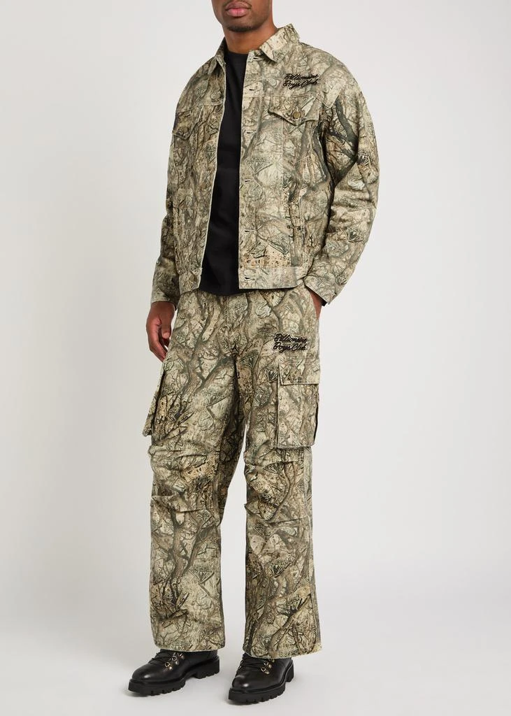 Billionaire Boys Club Camouflage wide-leg cotton cargo trousers 4