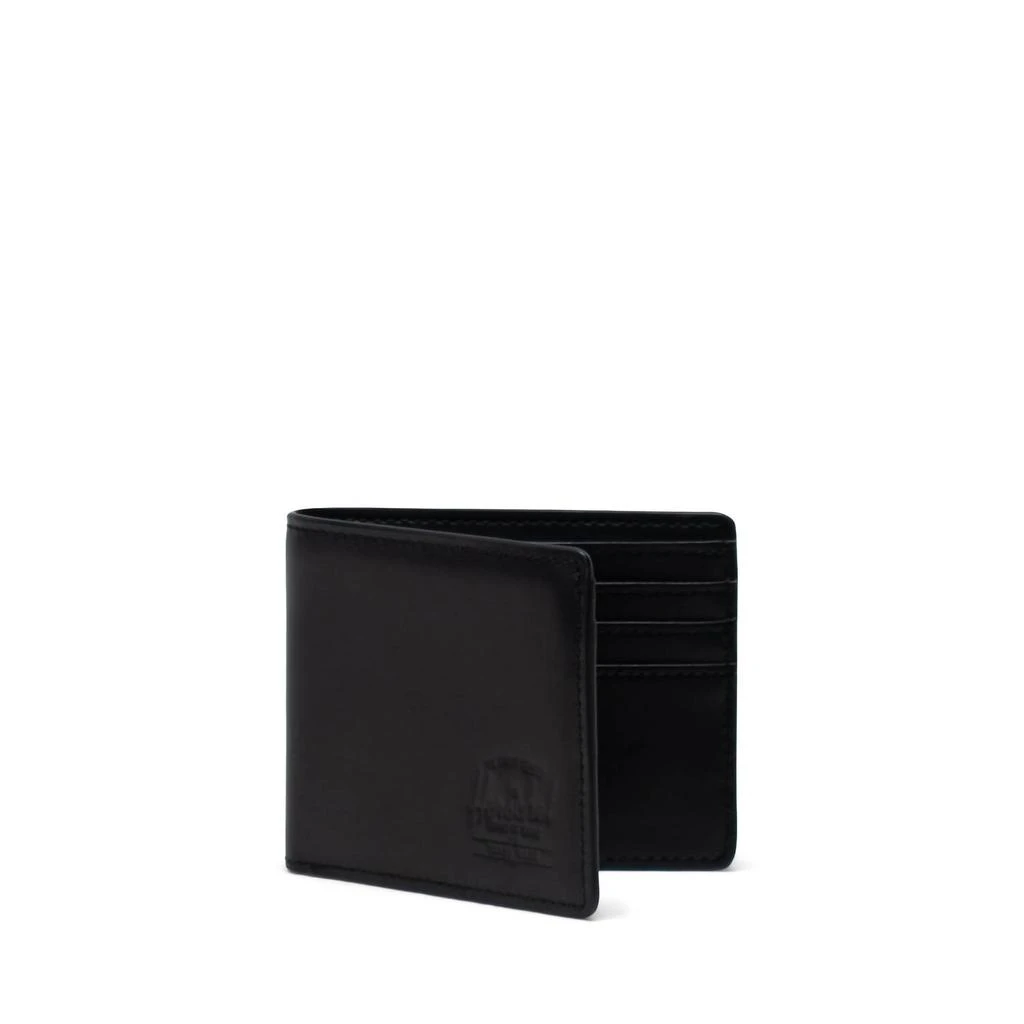 Herschel Hank Leather Wallet In Black 2