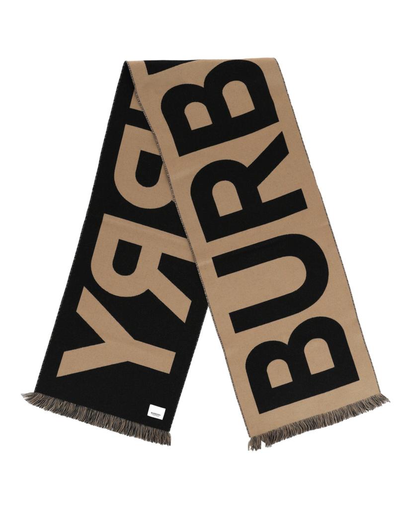 Burberry Logo Wool Scarf