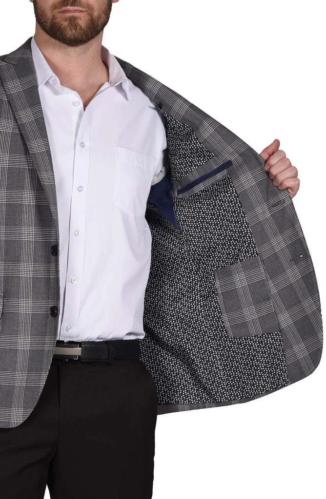 SAVILE ROW CO Gray Glen Plaid Sport Coat 3