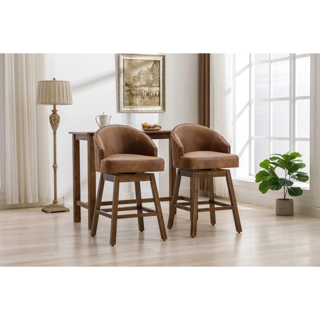 Streamdale Furniture Streamdale Rotating Bar Chair, Counter Height with Backrest
Footrest