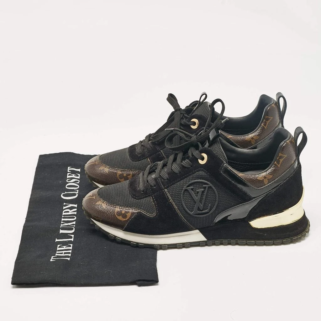 Louis Vuitton Louis Vuitton Brown Canvas and Suede Run Away Low Top Sneakers Size 37.5 9