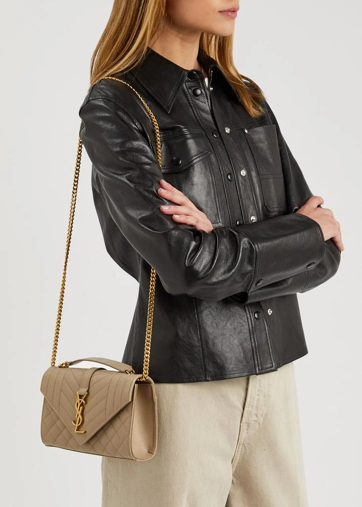 Yves Saint Laurent Envelope small quilted leather shoulder bag 5