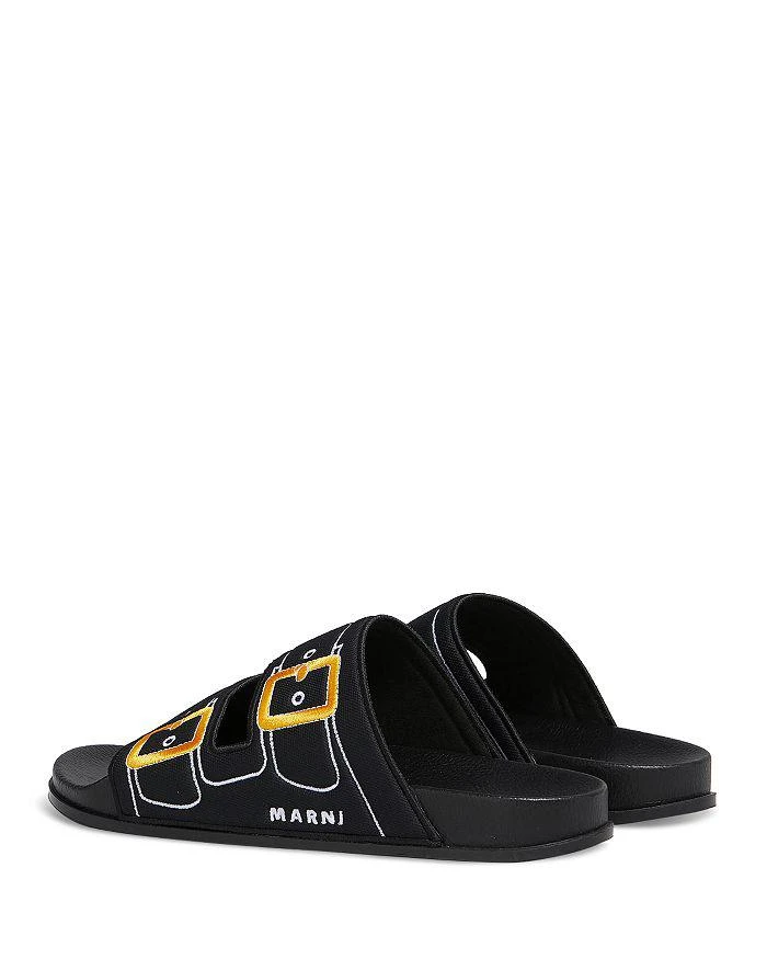 Marni Men's Embroidered Slip On Slide Sandals 3