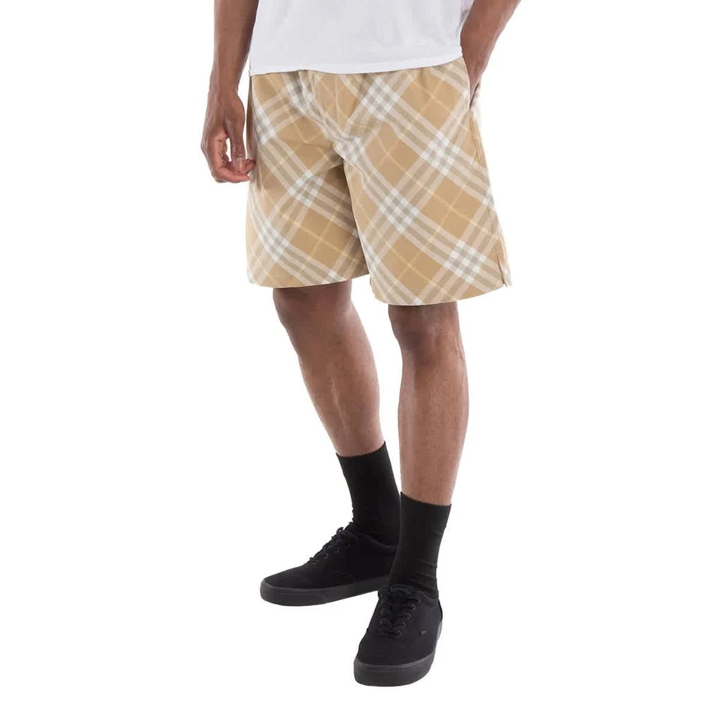 Burberry Check Pattern Belted Waist Shorts 2